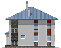 Изображение фасада 4 :: Проект коттеджа 59-71