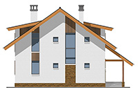 Изображение фасада 3 :: Проект коттеджа 60-06