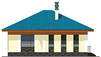 Изображение фасада 2 :: Проект коттеджа 60-20