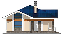 Изображение фасада 2 :: Проект коттеджа 60-21