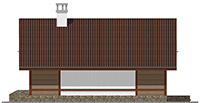Изображение фасада 2 :: Проект коттеджа 61-10