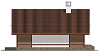 Изображение фасада 4 :: Проект коттеджа 61-10