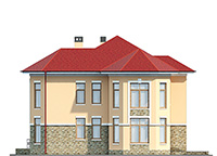Изображение фасада 1 :: Проект коттеджа 62-78