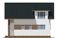 Изображение фасада 4 :: Проект коттеджа 62-85