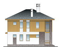 Изображение фасада 2 :: Проект коттеджа 63-61