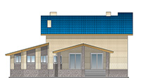 Изображение фасада 4 :: Проект коттеджа 63-67