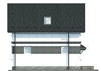 Изображение фасада 3 :: Проект коттеджа 64-31