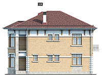 Изображение фасада 1 :: Проект коттеджа 64-88