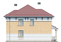 Изображение фасада 4 :: Проект коттеджа 65-01