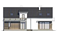 Изображение фасада 4 :: Проект коттеджа 66-51