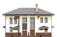 Изображение фасада 4 :: Проект коттеджа 67-07