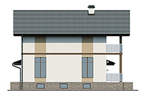 Изображение фасада 4 :: Проект коттеджа 67-58