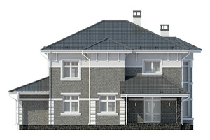 Изображение фасада 1 :: Проект коттеджа 68-17