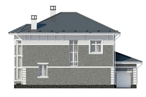 Изображение фасада 3 :: Проект коттеджа 68-17