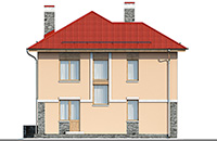 Изображение фасада 4 :: Проект коттеджа 74-53