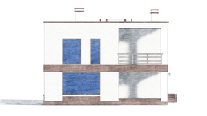 Изображение фасада 4 :: Проект коттеджа 80-51