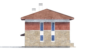 Изображение фасада 2 :: Проект коттеджа 80-62