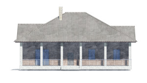 Изображение фасада 3 :: Проект коттеджа 81-10