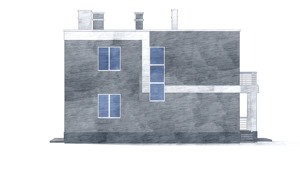 Изображение фасада 4 :: Проект коттеджа 81-32
