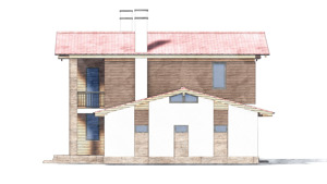 Изображение фасада 2 :: Проект коттеджа 81-61
