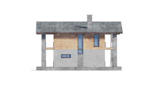 Изображение фасада 2 :: Проект коттеджа 81-82