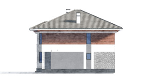 Изображение фасада 1 :: Проект коттеджа 82-71