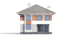 Изображение фасада 3 :: Проект коттеджа 82-71