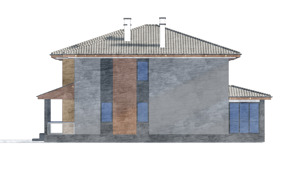 Изображение фасада 1 :: Проект коттеджа 82-73