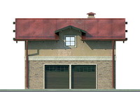 Изображение фасада 1 :: Проект коттеджа 90-07