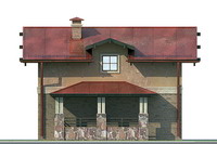 Изображение фасада 2 :: Проект коттеджа 90-07