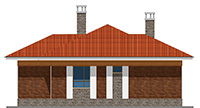 Изображение фасада 3 :: Проект коттеджа 90-27