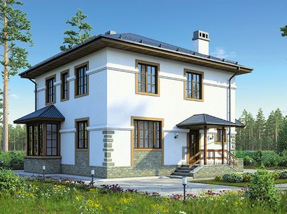 Фото проекта дома из газобетона 61-40