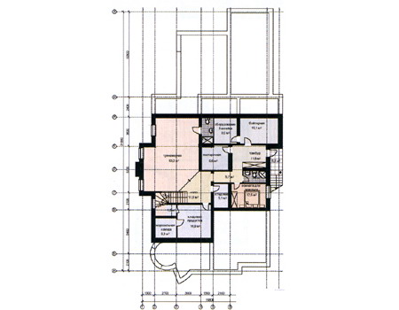 Планировка цокольного этажа :: Проект дома из газобетона 31-08