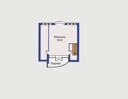 Планировка мансардного этажа :: Проект дома из кирпича 31-28