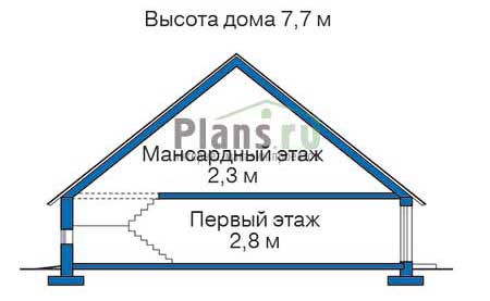 Высота этажей в проекте деревянного дома 11-34