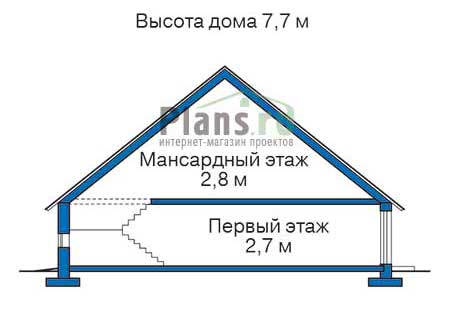 Высота этажей в проекте деревянного дома 11-74