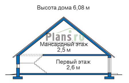 Высота этажей в проекте деревянного дома 11-78