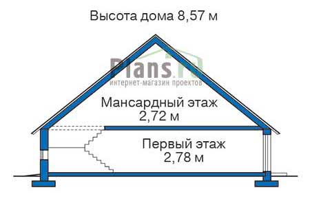 Высота этажей в проекте деревянного дома 11-87