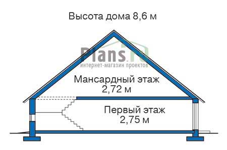 Высота этажей в проекте деревянного дома 11-88