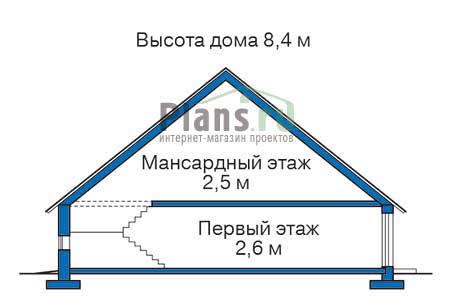 Высота этажей в проекте деревянного дома 11-97