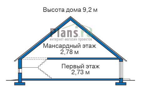 Высота этажей в проекте деревянного дома 12-16