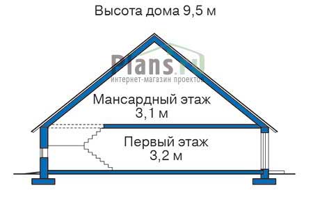 Высота этажей в проекте дома из кирпича 31-70