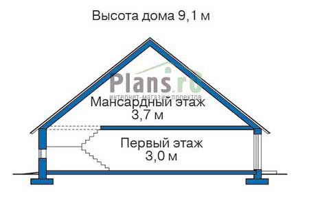 Высота этажей в проекте дома из кирпича 31-88