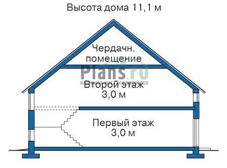 Высота этажей в проекте дома из кирпича 32-62