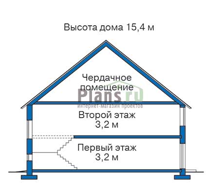 Высота этажей в проекте дома из кирпича 32-71