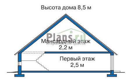 Высота этажей в проекте дома из кирпича 33-51