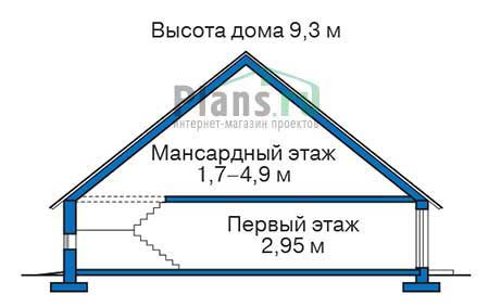 Высота этажей в проекте дома из кирпича 36-94