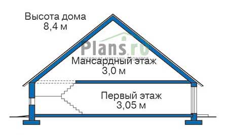 Высота этажей в проекте дома из кирпича 37-88