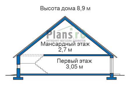 Высота этажей в проекте дома из кирпича 37-96