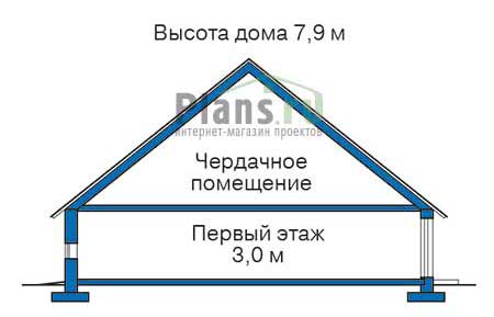 Высота этажей в проекте дома из кирпича 38-15